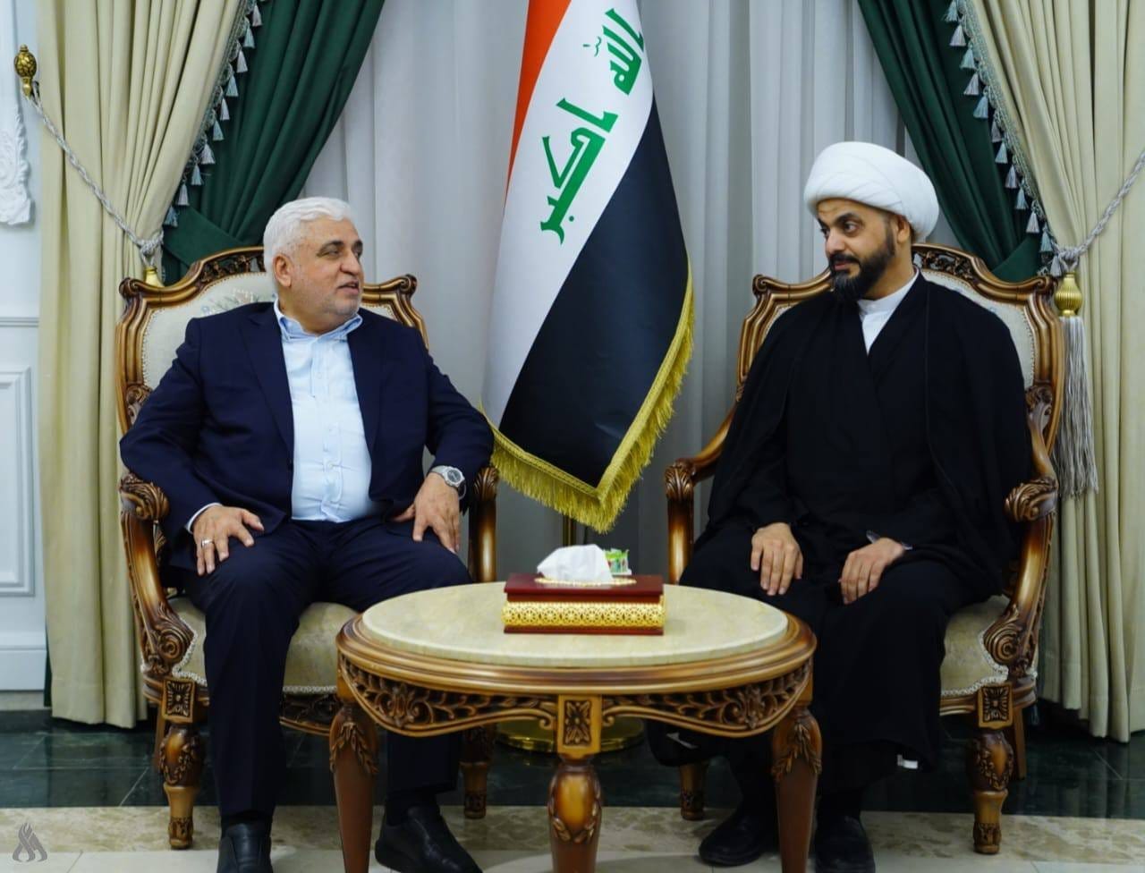 الفياض والشيخ الخزعلي يشددان على ضرورة تغليب لغة التفاهمات لاستكمال الاستحقاقات الدستورية