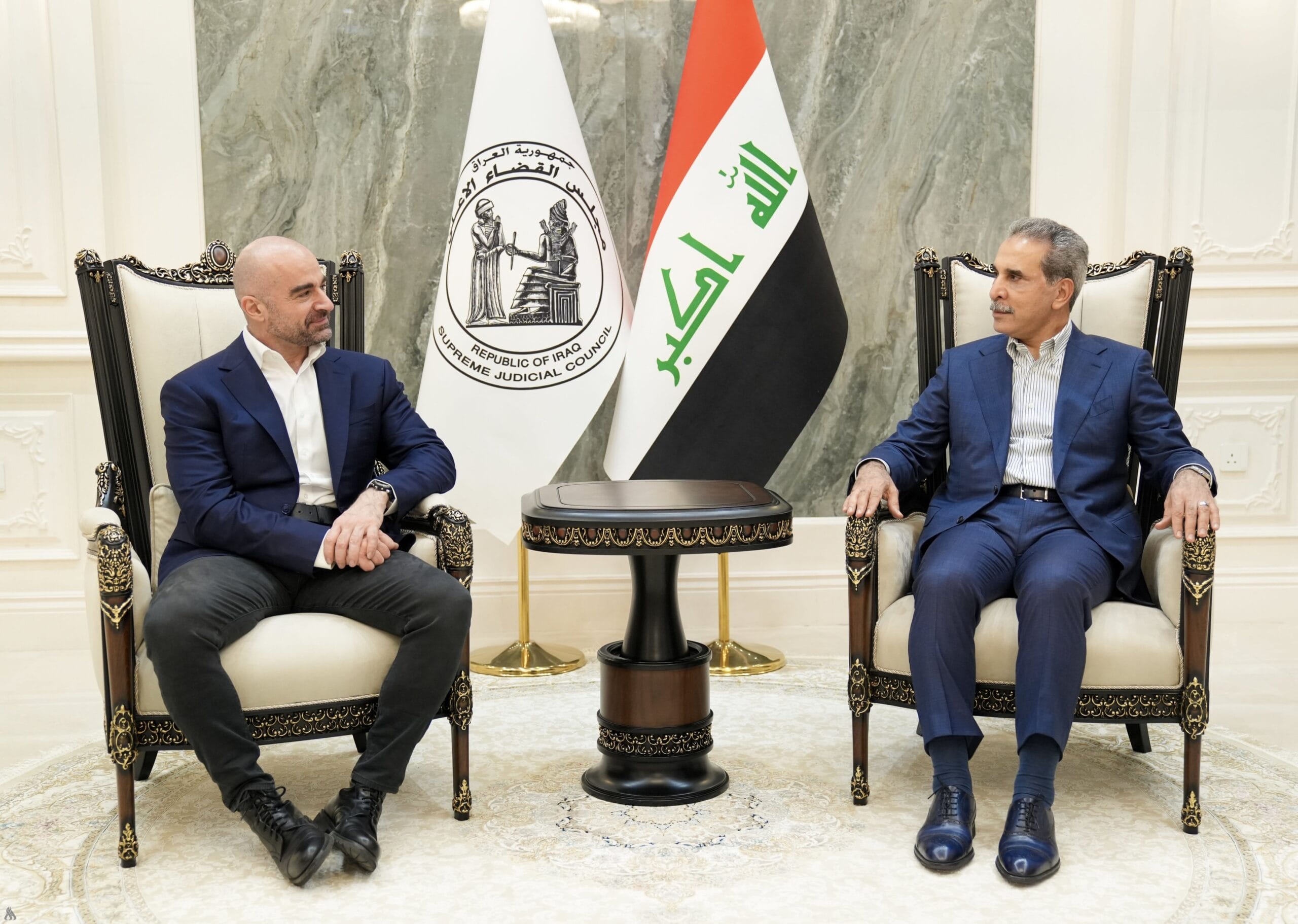 القاضي زيدان يستقبل طالباني والأخير يثمن جهود القضاء في نجاح الانتخابات