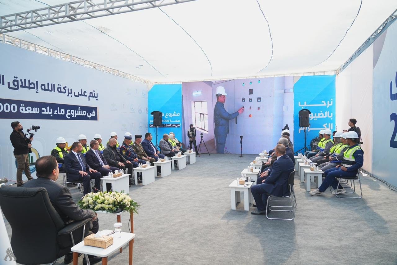 رئيس الوزراء يفتتح مشروع ماء الشهيد فوزي فخري البلداوي في قضاء بلد