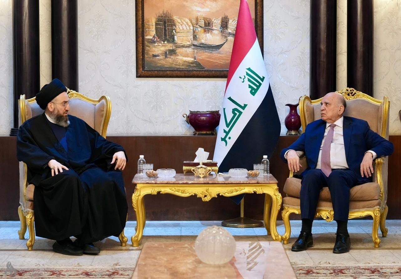 وزير الخارجية والسيد الحكيم يبحثان تشكيل الحكومة والتطورات الإقليمية