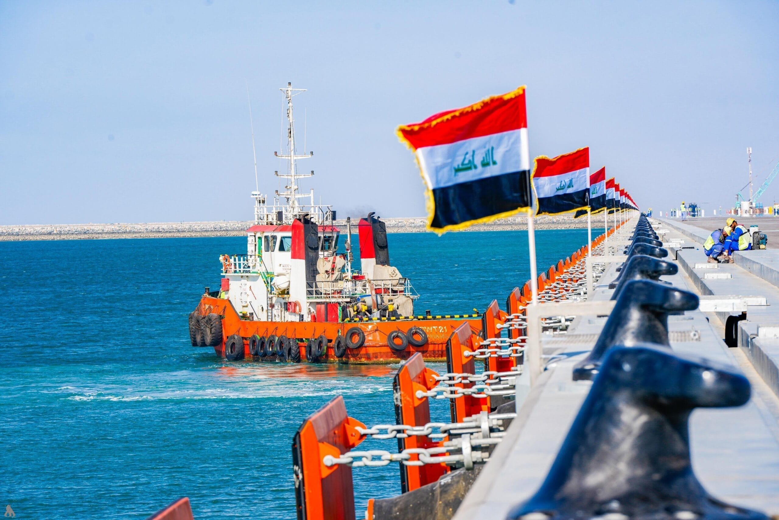 الموانئ: سلاسل الإمداد المتجهة نحو العراق تعمل بشكل طبيعي في المناطق الواقعة بعد مضيق هرمز