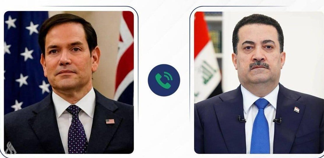 رئيس الوزراء يؤكد لروبيو التزام العراق بحماية البعثات والسفارات والقنصليات الممثلة على أراضيه