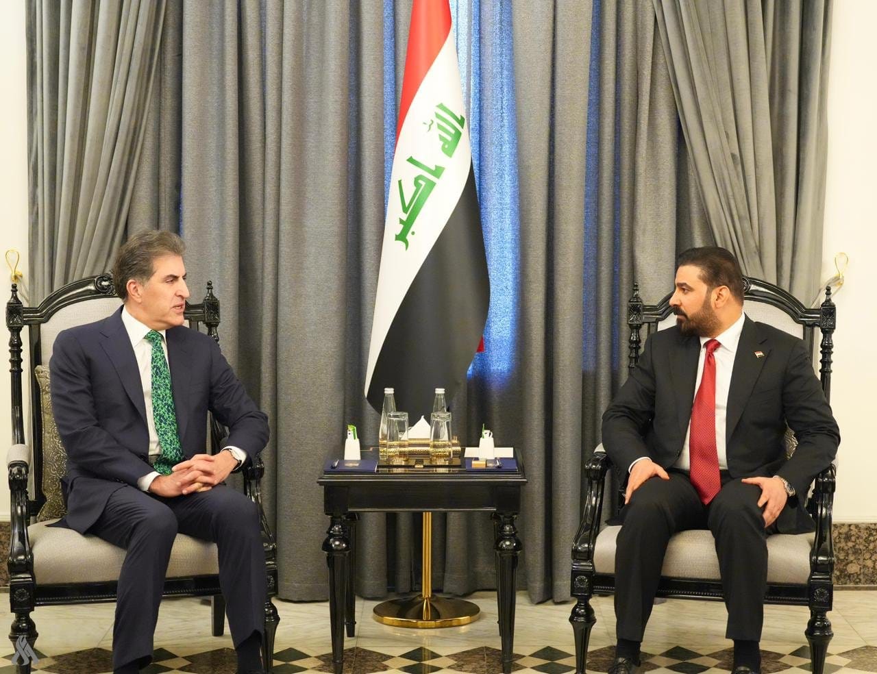 الزيدي ونيجيرفان بارزاني يؤكدان أهمية تضافر الجهود لتشكيل الحكومة